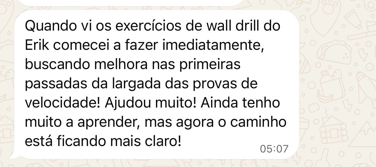 Print: Melhoras nas primeiras passadas.